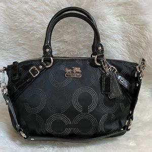 Coach Madison Dotted OP Art Sophia Satchel 15935